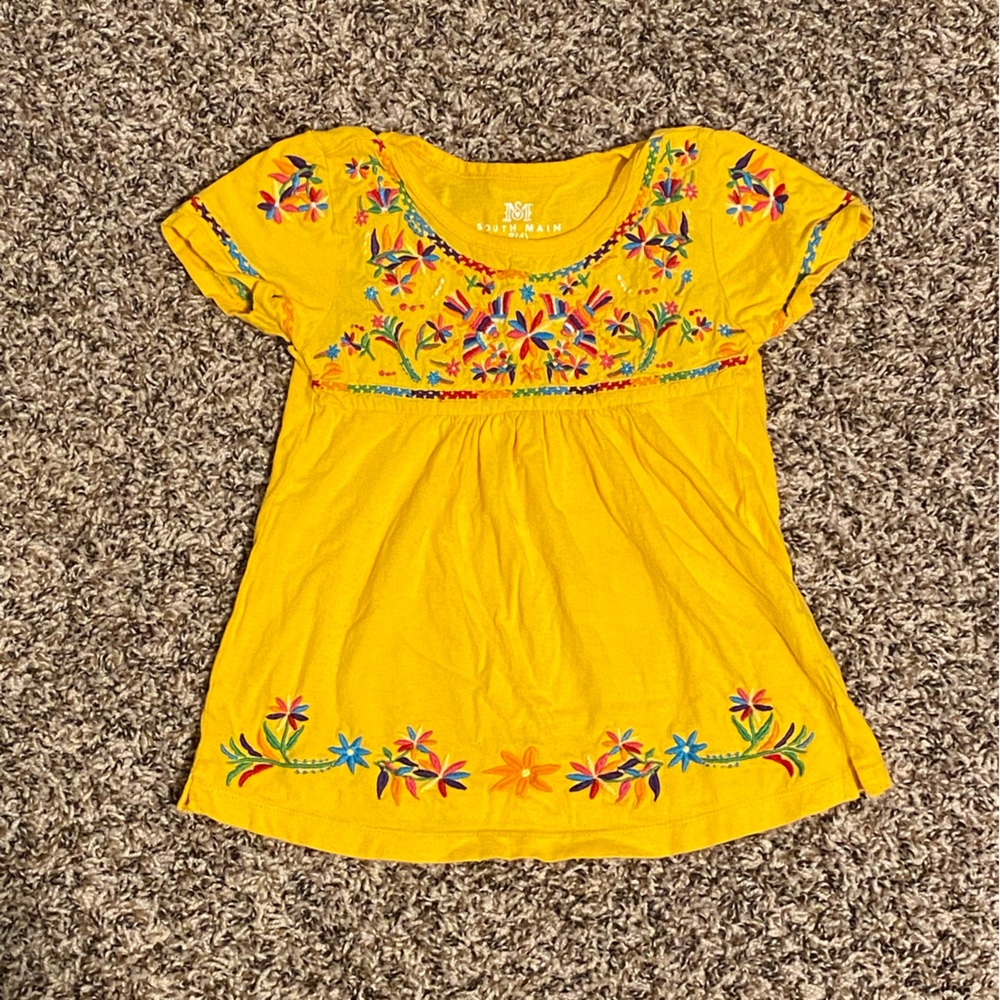 Toddler Mexican Embroidered Shirt